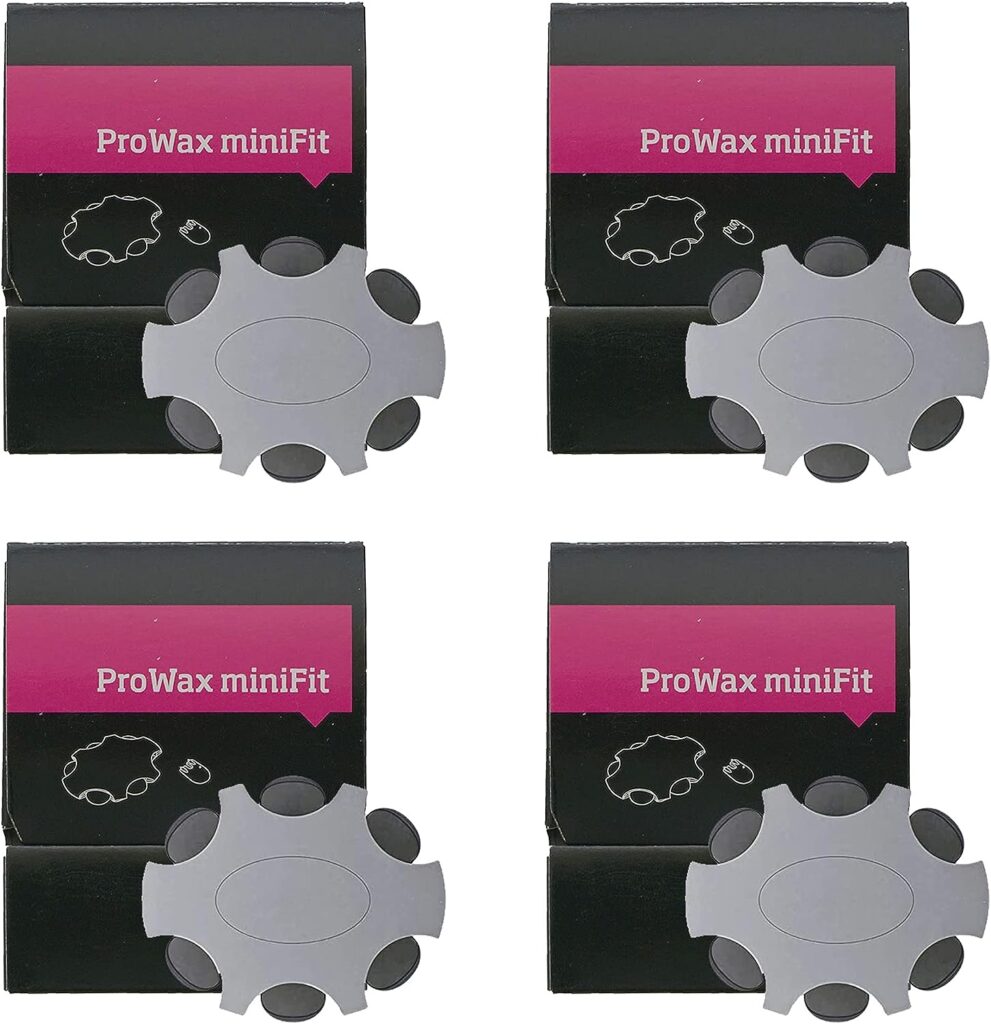 Hearing Aid MiniFit Wax Guard Filters for oticon ProWax Replacement Cerumen Stop Suitable for Oticon MiniFit Replacement Wax Filters (4 Packs)