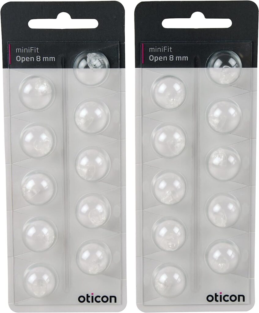 Oticon Replacements for Minifit Open 8mm Dome (20 Pack) REPLACEMENTS